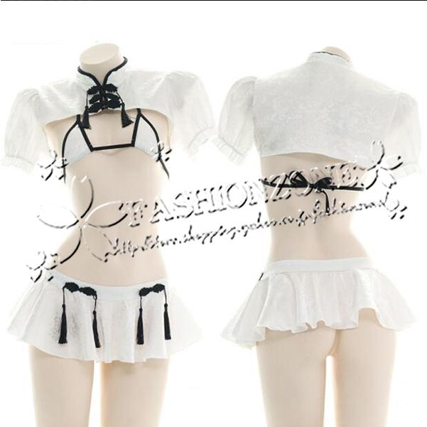 女の人の味 胸を開けて体式のチャイナドレスのセクシーな写真の個人の部屋のパジャマの眠りのスカートを分けます Wycc Fashion Zone 通販 Yahoo ショッピング