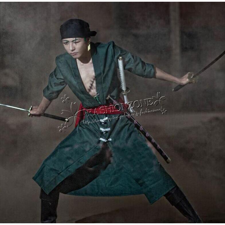 One Piece ワンピース 風 海賊王ロロノア ゾロ Roronoa Zoro コスプレ 衣装 ウィッグ 靴 Cosplay パーティーイベント ハロウィン仮装 Wycc Fashion Zone 通販 Yahoo ショッピング