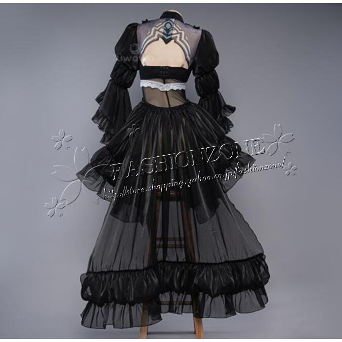 ニーア オートマタ風 2 B黒ウェディングドレス花嫁 コスプレ衣装 演出服 アニメ VTuber 仮装 YouTuber コスチューム コミケ ハロウィンの画像
