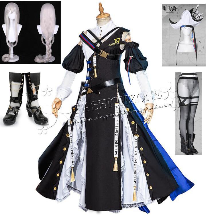 アークナイツ (明日方舟) 帰溟スペクター コスプレ衣装 ウィッグ 靴 スチューム cosplay イベント 演出服 アニメ変装 仮装