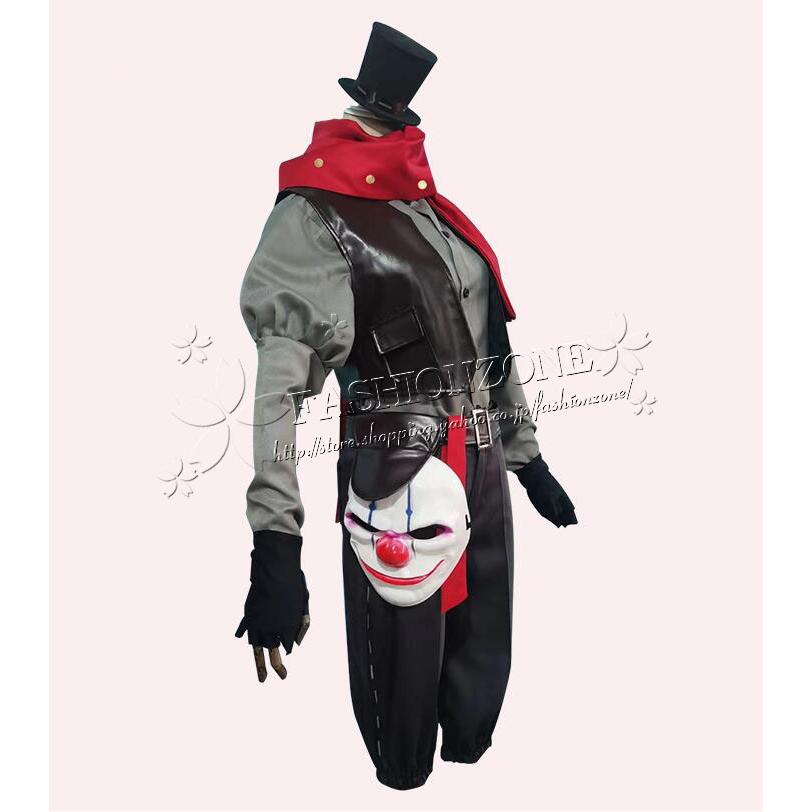 第五人格 風 ピエロコスプレ衣装 ウィッグ 靴cosplay イベント パーティー コスチューム 変装 仮装_3