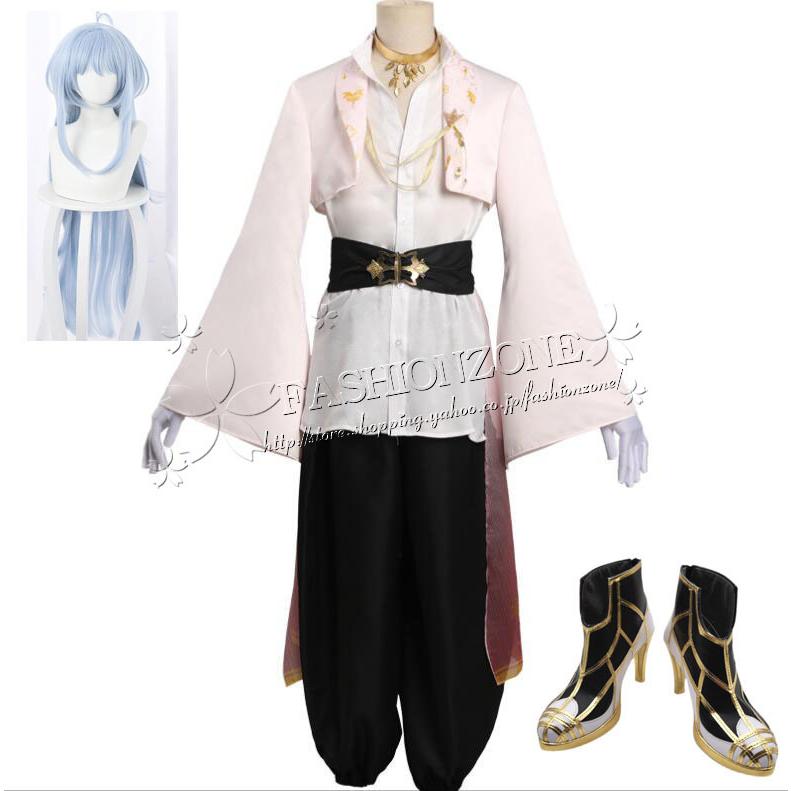 FateGrand Order FGO 風 梅林 コスプレお召しもの ウィッグ 靴cosplay でき事 寄りあい お召しもの 化けの皮 仮面舞踏会 楽器、手芸、コレクション-コスプレ衣装