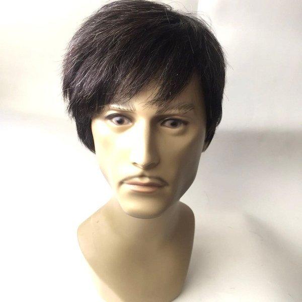 1000円クーポン メンズ ウィッグ フルウイッグ 男性用 人毛100 つまじ部分手植え 中高年 お年寄り用 ショート イケメン かつら 医療用 ライトウィング 通販 Yahoo ショッピング