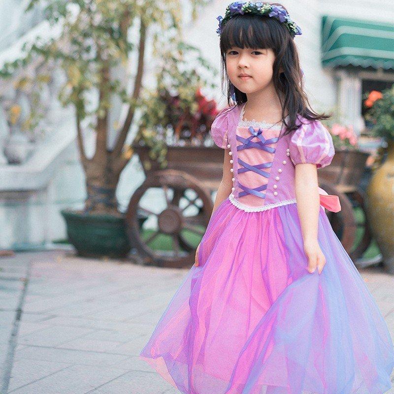 子供ドレス ラプンツェル ワンピース女の子 コスプレ衣装cosplay ジュニア ピアノ 発表会 パーディー 演奏会 フォーマル 入園式 結婚式 ワンピース ライトウィング 通販 Yahoo ショッピング