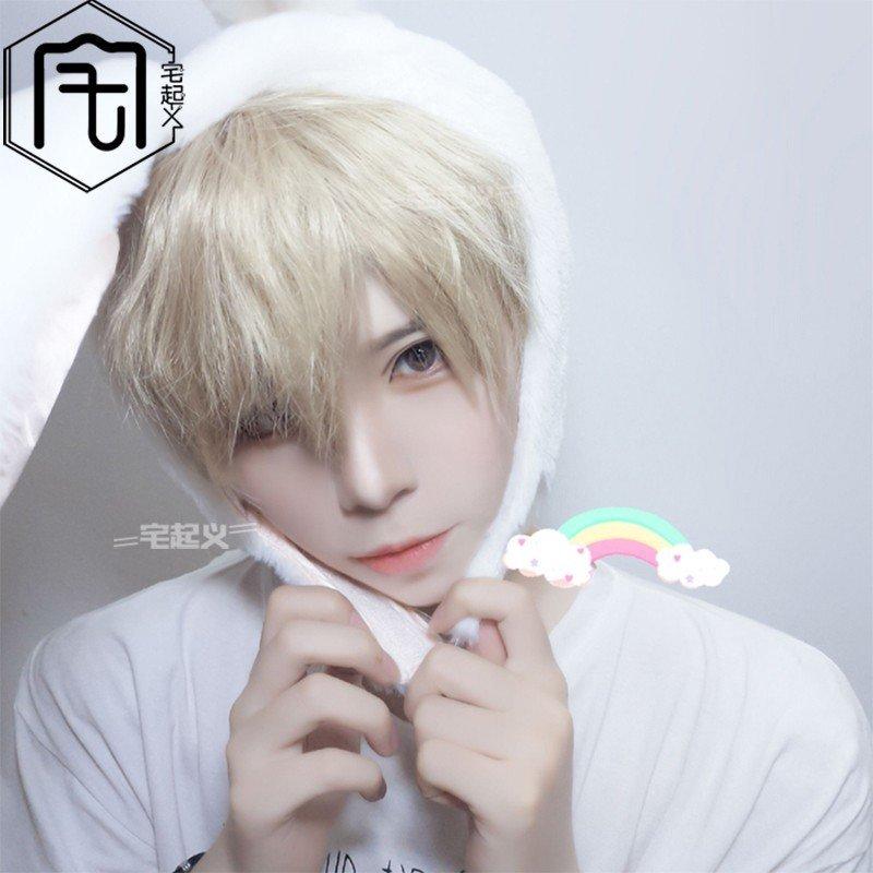 ウィッグ かつら メンズ ショート 欧米 イケメン コスプレウィッグ メンズウィッグ 自然 小顔 耐熱 人気 ファッション