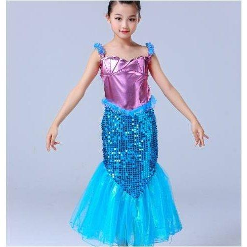 子供ドレス アリエル風 ワンピース女の子 アリエルドレス コスプレ衣装cosplay ピアノ 発表会 パーディー 演奏会 フォーマル 入園式 結婚式 ワンピース ライトウィング 通販 Yahoo ショッピング
