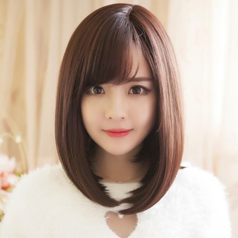 レディース ウィッグ ボブ セミロング ぱっつん かつら 梨花 フルウィッグ 耐熱 高温 ネット付 ライトウィング 通販 Yahoo ショッピング
