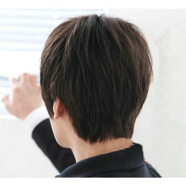 メンズ ウィッグ ショート フルウィッグ ボブ カツラ WIG 男性用 かつら サイズ調整可能 高級繊維 耐熱 大変身 wz