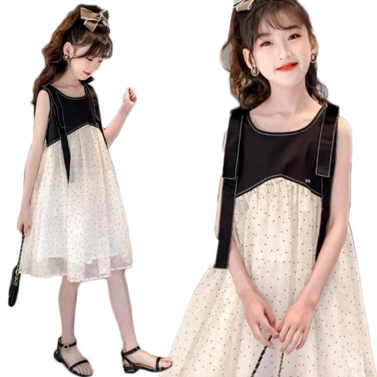 22春夏新作 ベビー服 シューズ ロングワンピース 夏 キッズ ミディアム丈 ノースリーブ キッズ ワンピース 夏 ロングワンピース 韓国 ミディアム丈 ノースリーブ ドット柄 丸襟 姫系 リボン 送料無料 シンプル カジュアル おしゃれ ド Www Threeriversofs Com