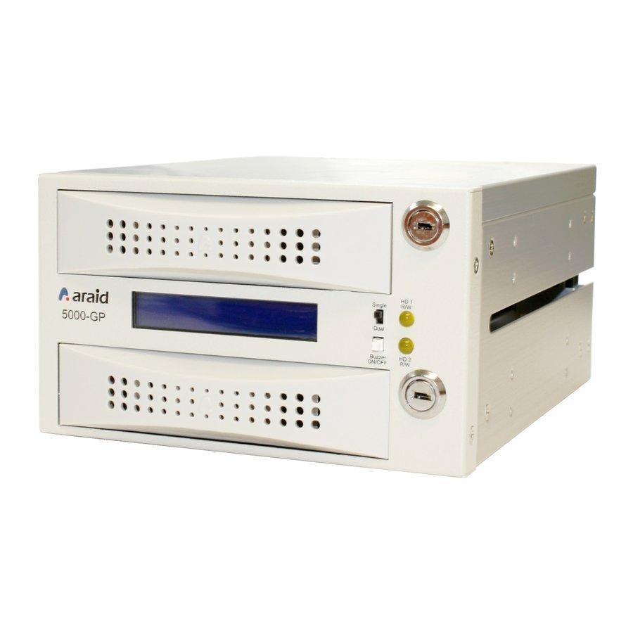 ARAID5000　内蔵タイプ RAID 装置（SATA 6G対応 ハードウェアRAID)白プラスティックトレイ ARAID5000GP-W-P｜fast3points