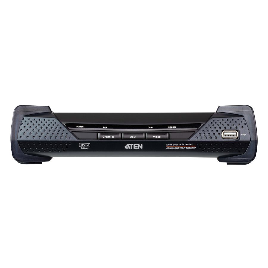 KE6940AR DVI-Iデュアルディスプレイ IP-KVMレシーバー（デュアル電源/LAN対応） | ATEN | 01