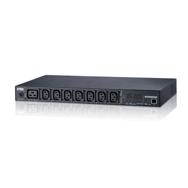 ATEN PE5208B 計測機能搭載　温湿度センサー対応　1Uタイプ8ポートeco PDU (IEC 200V 20Aモデル) | 
