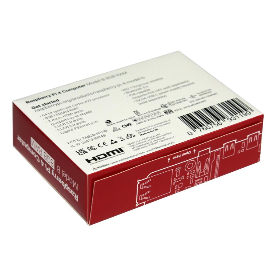 Raspberry Pi 4 Model B 8GB 本体 技適有 シングルボードコンピュータ（SBC） |  | 02