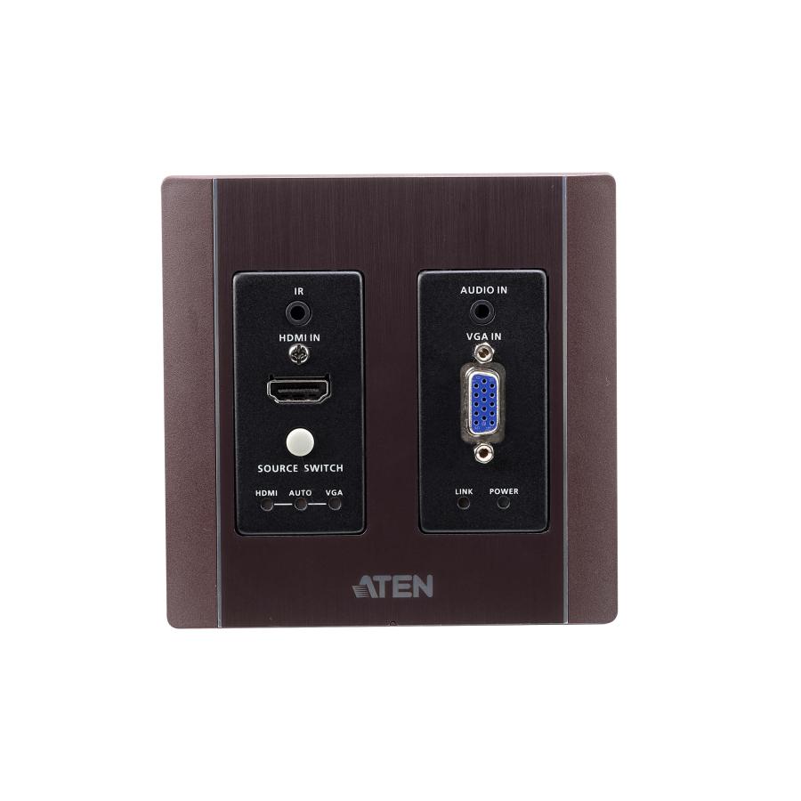 VE2812AUST HDMI & VGA HDBaseTトランスミッター（USウォールプレート、POHタイプ）ホワイト | ATEN | 07
