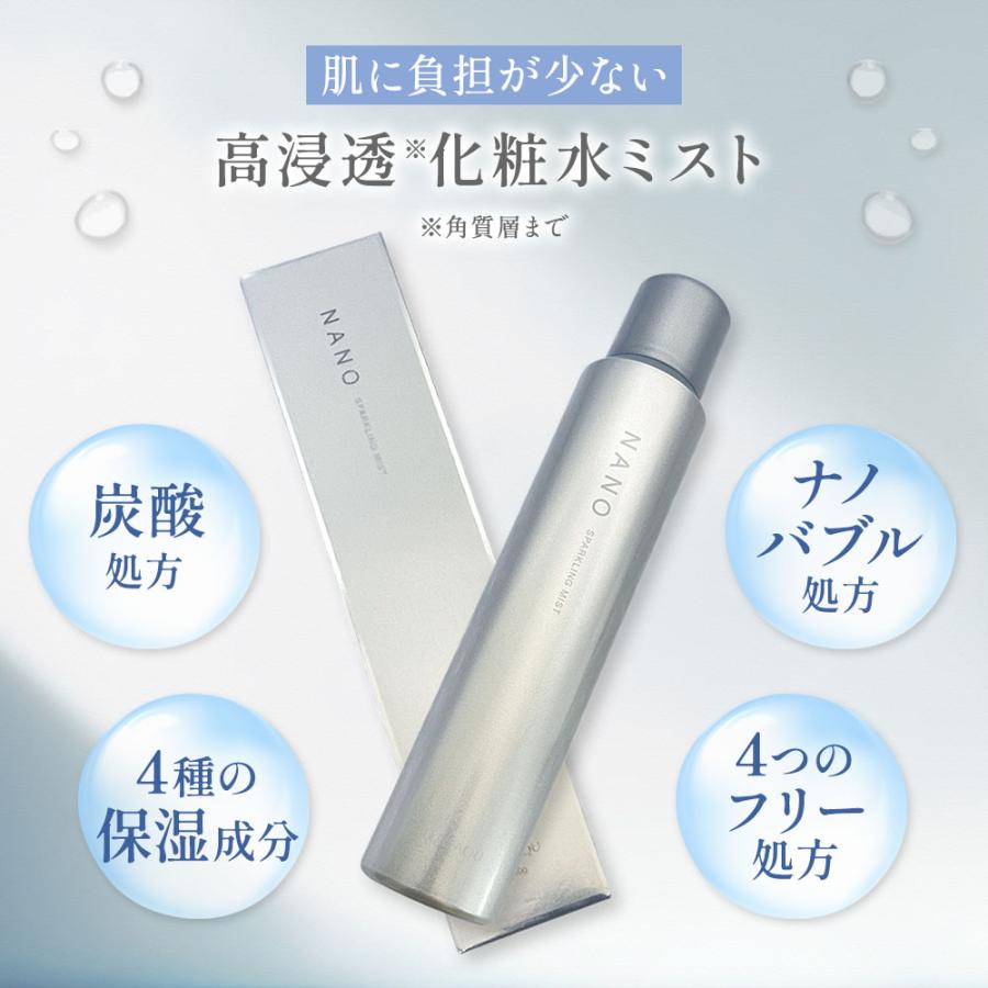 ルリーク ナノスパークリングミスト 150g 化粧水 保湿 肌 スキンケア ナノバブル ミスト ミスト化粧水 爆買 | WiLLA | 01