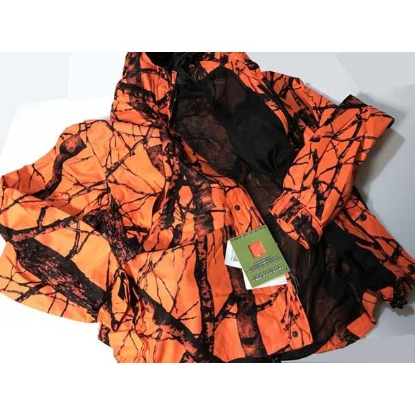 オレンジカモ ハンティング ジャケット 防水 : ファスナーズ・ヤフー店