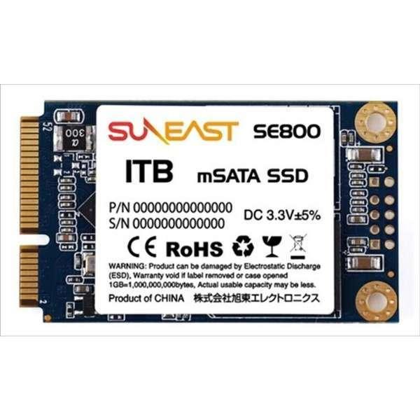 SUNEAST サンイースト 1TB セール 内蔵SSD SE800 返品交換不可 mSATA SSD TLC s SATA 6Gb SE800-m1TB 3D