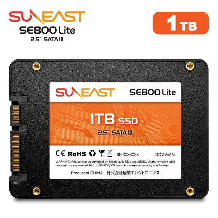 SUNEAST 1TB 内蔵SSD 2.5インチ 7mm SATA3 6Gb/s 3D NAND採用 PS4動作