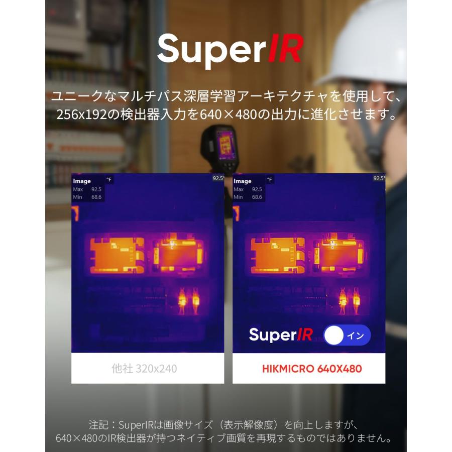 HIKMICRO 正規代理店 HIKMICRO B10S サーモグラフィー カメラ 手持ち型 