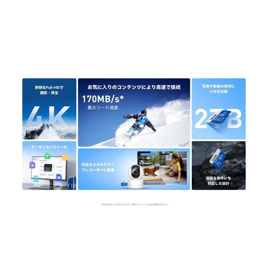Lexar（レキサー） Switch対応 Lexar BLUE PLUS microSDHC UHS-I