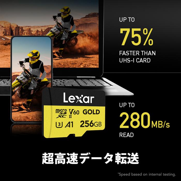 Lexar 【正規代理店】Lexar Professional Gold MicroSDXC 256GB