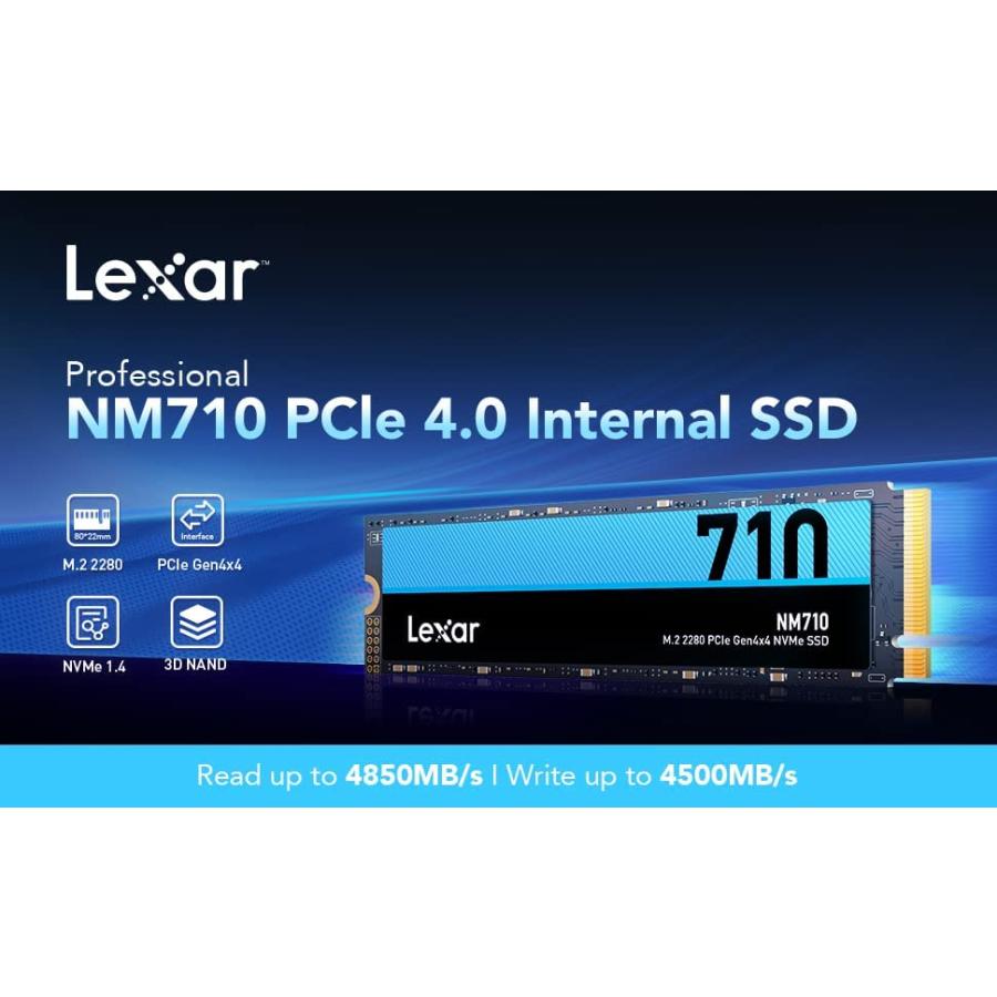 Lexar 【正規代理店】Lexar NM710 2TB SSD M.2 2280 NVMe PCIe
