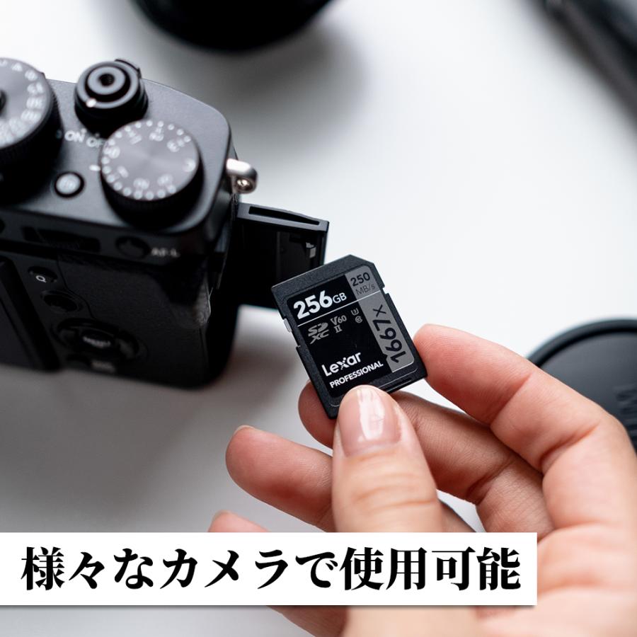 Lexar（レキサー） SDカード 256GB V60 Lexar Professional 1667x SDXC