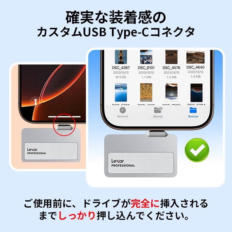 Lexar 【正規代理店】ハブ付き ブラック Professional Go