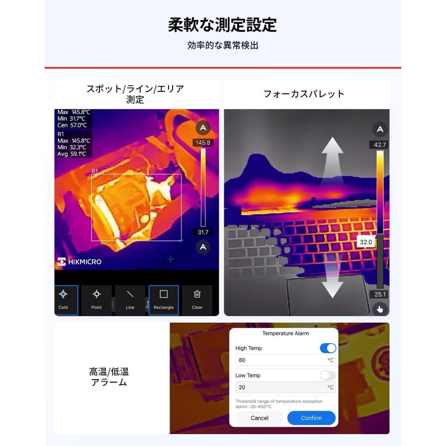 正規代理店 HIKMICRO MiniE サーモグラフィー サーマルカメラ スマホ用
