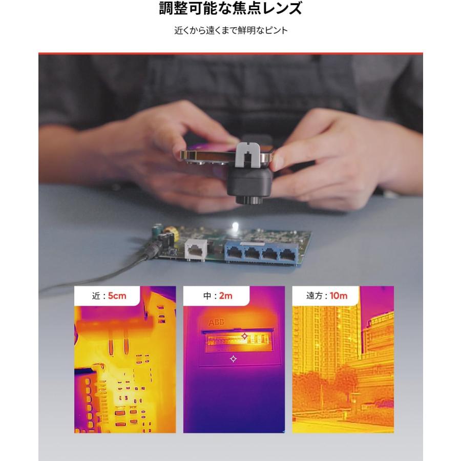 赤外線サーマルカメラiPhone取り付け型 HIKMICRO MiniX スマホ用 無線