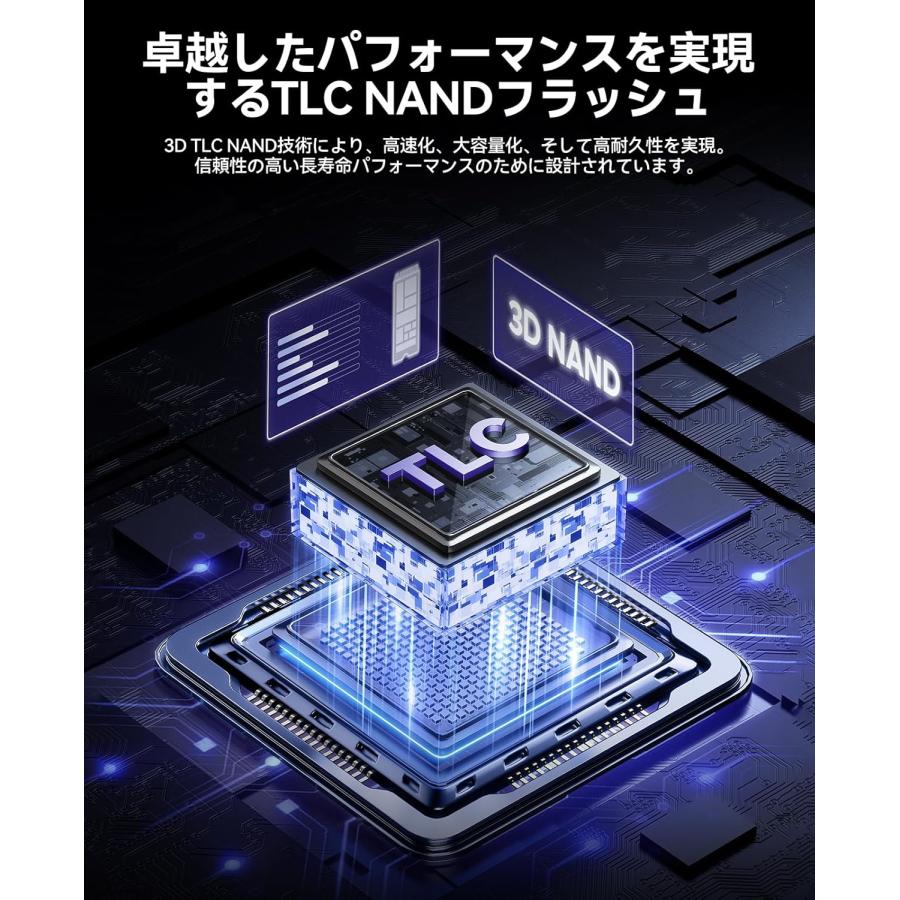 ORICO ORICO OSC M.2 2280 NVMe SSD 2TB PCIe4.0 ゲーミングPC 内蔵SSD