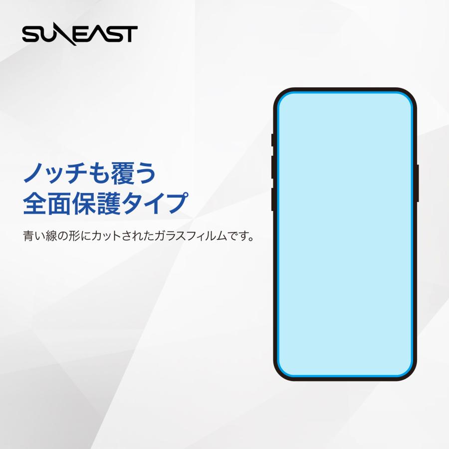 SUNEAST 赤字覚悟 ガラスフィルム iPhone15 iPhone15Pro 高硬度強化