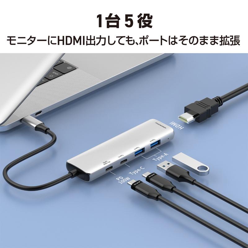 【専用ページ】USBハブ　5台おまとめセット SUNEAST SUNEAST 5in1 USB Type-C マルチハブ 5-in-1 ハブ ( 電源C×1 C