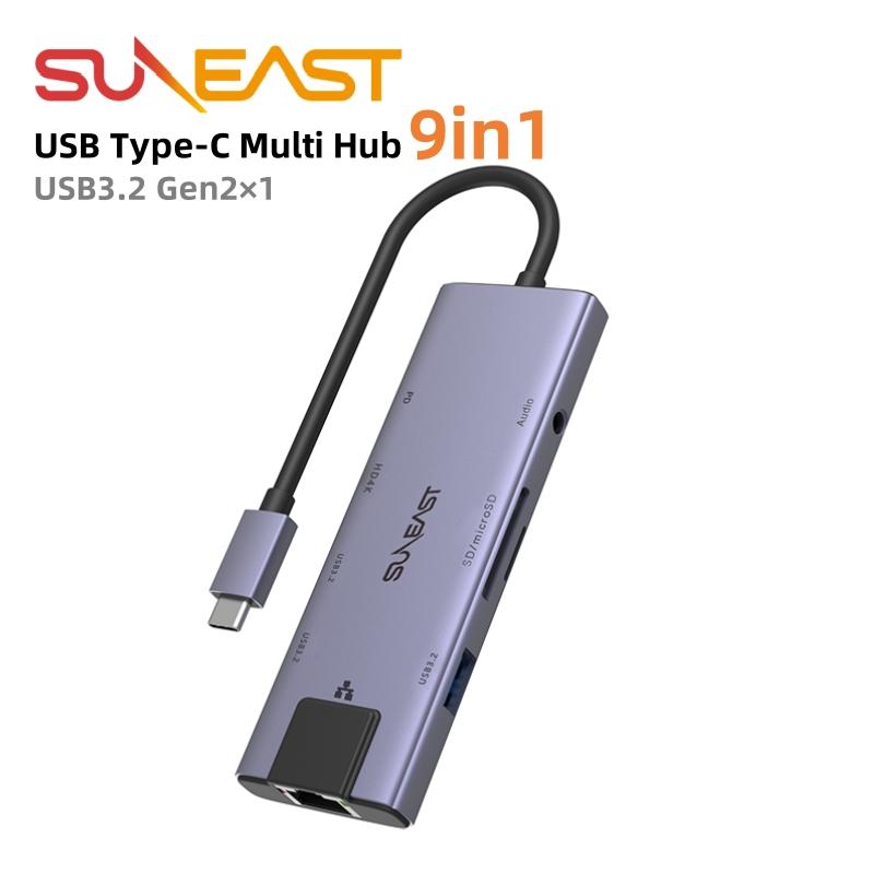 SUNEAST 【正規代理店】SUNEAST USB TypeC マルチハブ 9in1 USB3