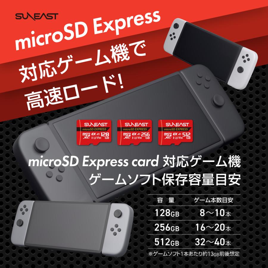 SUNEAST 任天堂 Switch2対応 microSD Express カード 256GB microSDXC