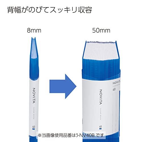 コクヨ(KOKUYO) ファイル クリヤーブック ノビータ 固定式 A4 40枚 透明 ラ-NV40T｜fatefloria｜04