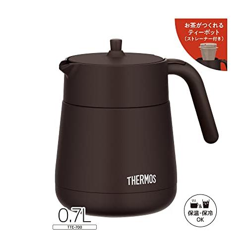 サーモス 真空断熱ティーポット ストレーナー付き 700ml ブラウン TTE-700 BW｜fatefloria｜03