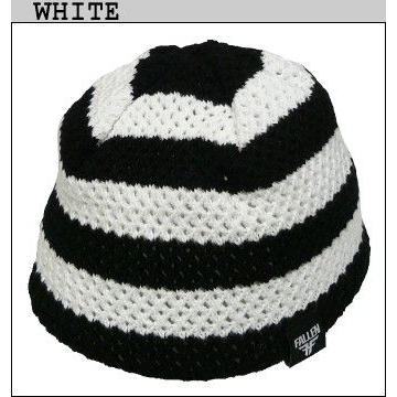FALLEN【フォールン】ボーダー柄ニットキャップ ビーニーキャップ