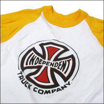 INDEPENDENT 【インディペンデント】 ラグラン七分袖Tシャツ TRUCK  