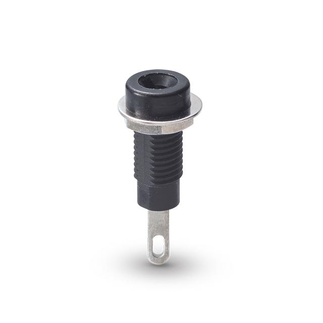 サトーパーツ TJ-1-B ターミナル 取付穴φ6.1 30V-5A 黒 : FA