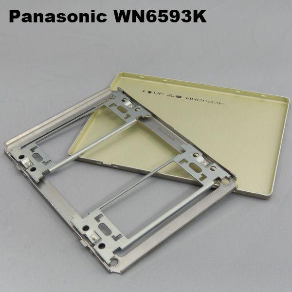 パナソニック　WN6593K　[フルコート加工]新金属カバープレート[2型](取付枠付)3連｜faubon｜02