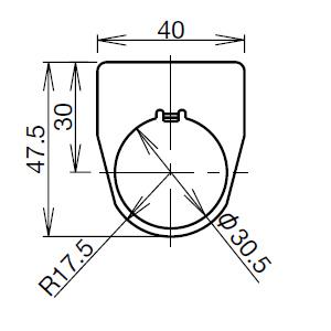 IDEC　NALO（文字なし）黒地　φ30 TWN/TWNDシリーズ用銘板 | 
