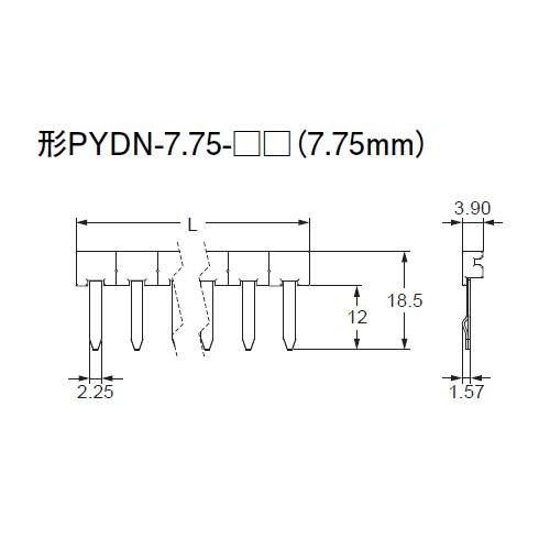 オムロン　PYDN-7.75-040S 短絡バー（7.75mmピッチ）｜faubon