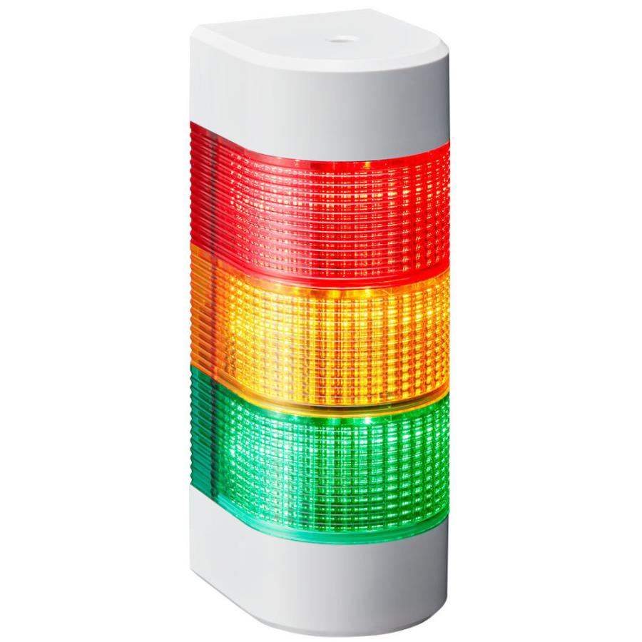 パトライト WME-302D-RYG LED壁面取付け積層信号灯 DC24V 3段式 赤・黄
