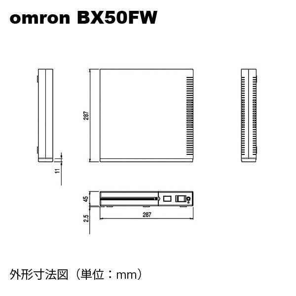 オムロンUPS　BX50FW（500VA/300W）（RS-232C接続）無停電電源装置　常時商用給電方式　超薄型UPS　｜faubon｜02
