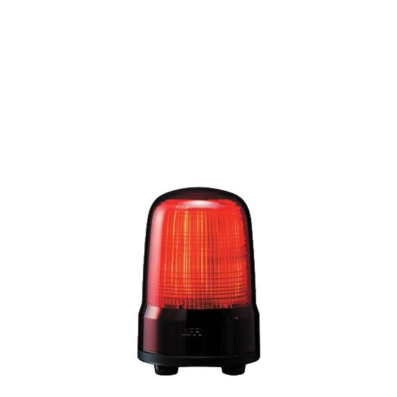 パトライト　SL08-M2JN-R LED小型表示灯 Φ80 AC100V〜240V　赤色 3点ボルト足取付　キャブタイヤケーブルのサムネイル