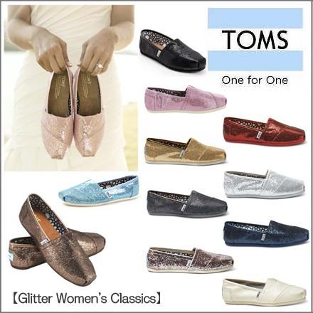 Toms 靴 レディース Glitter Women S Classics トムスシューズ キャンバス グリッター エスパドリ ユー Toms S Faunfactory 通販 Yahoo ショッピング