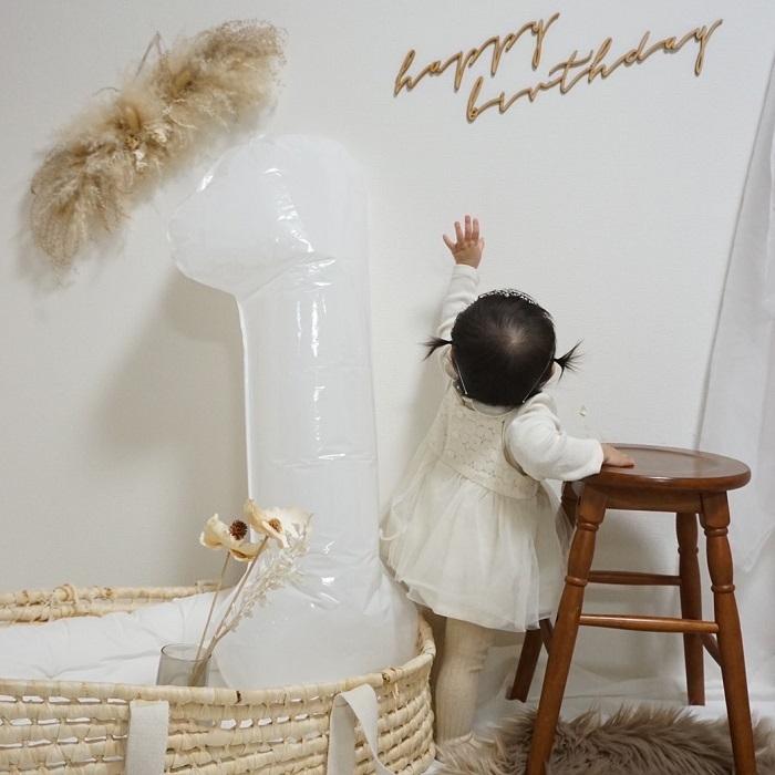 誕生日 バースデー 誕生日バルーン 誕生日風船 ハッピーバースデー ハッピーバースデーバルーン 風船 数字バルーン ナンバーバルーン ホワイト 白 大きい | 