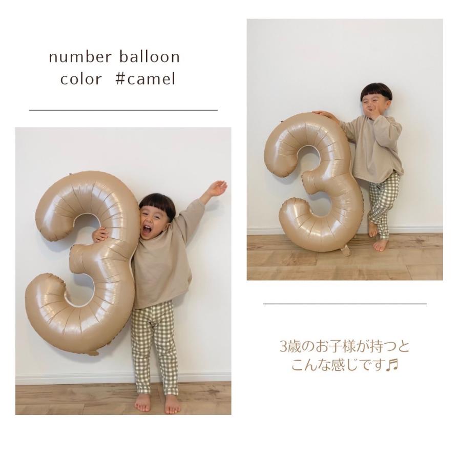 風船 誕生日 バルーン 数字 ナンバーバルーン  パーティー 飾り 誕生日バルーン 数字バルーン バースデー 飾り付け くすみ ベージュ |  | 02