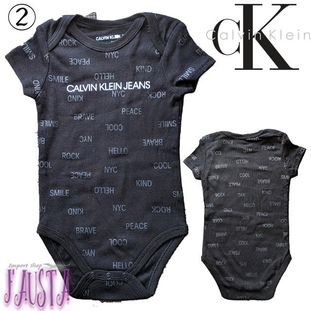 半袖ロンパース カルバンクライン ベビー服 80 Calvin Klein ボディ